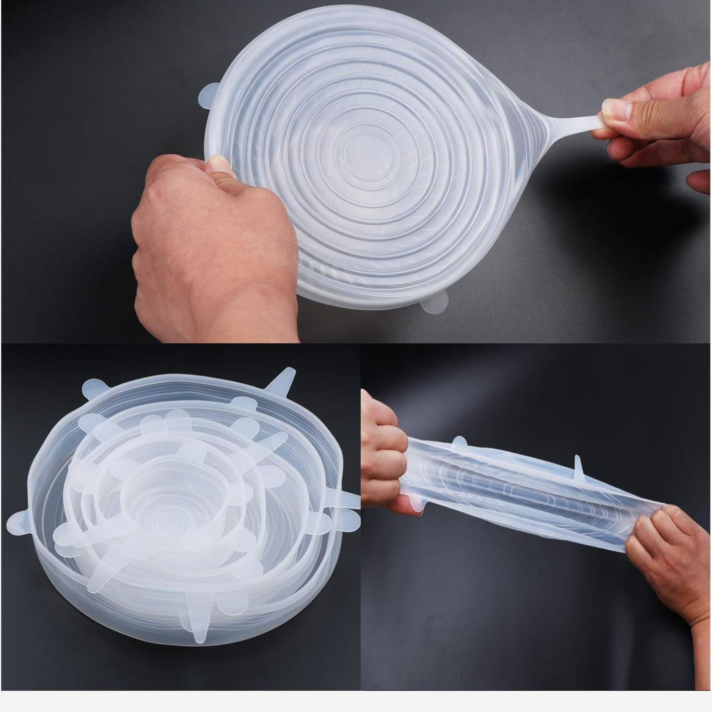 Silicone Stretch Lids (set of 6)