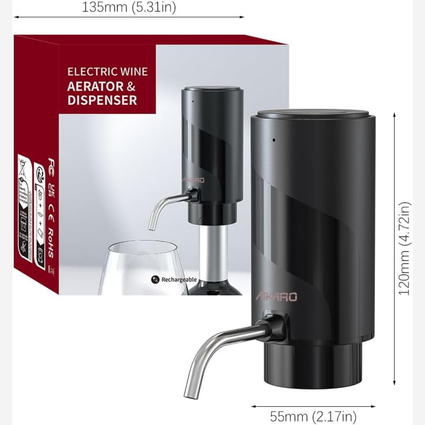 Electric Wine Aerator & Dispenser