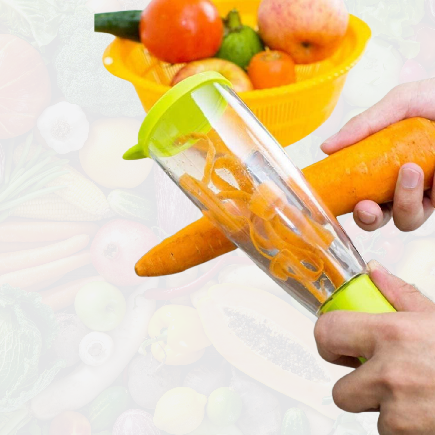 Mess-free peeler