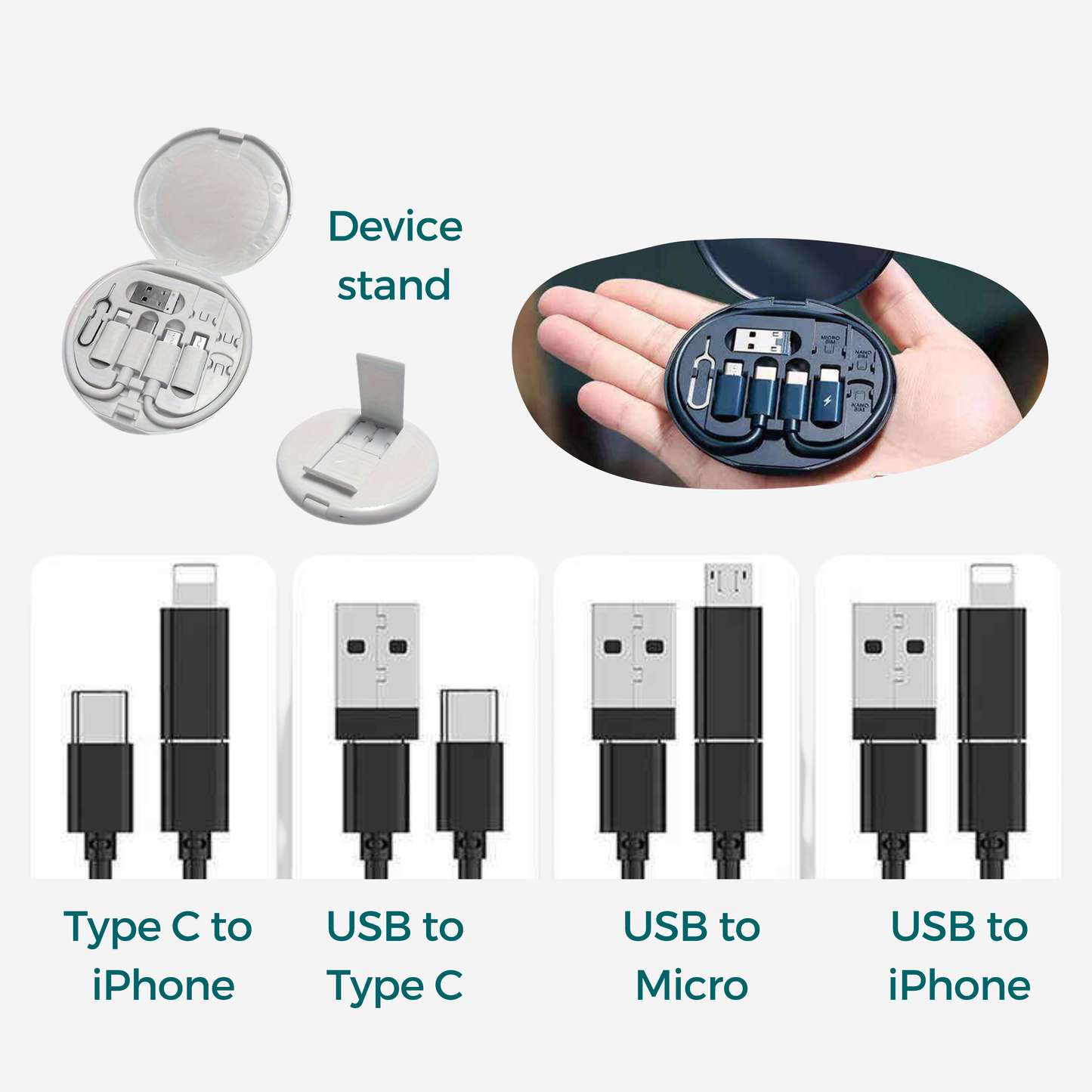 8-in-1 phone accessory kit