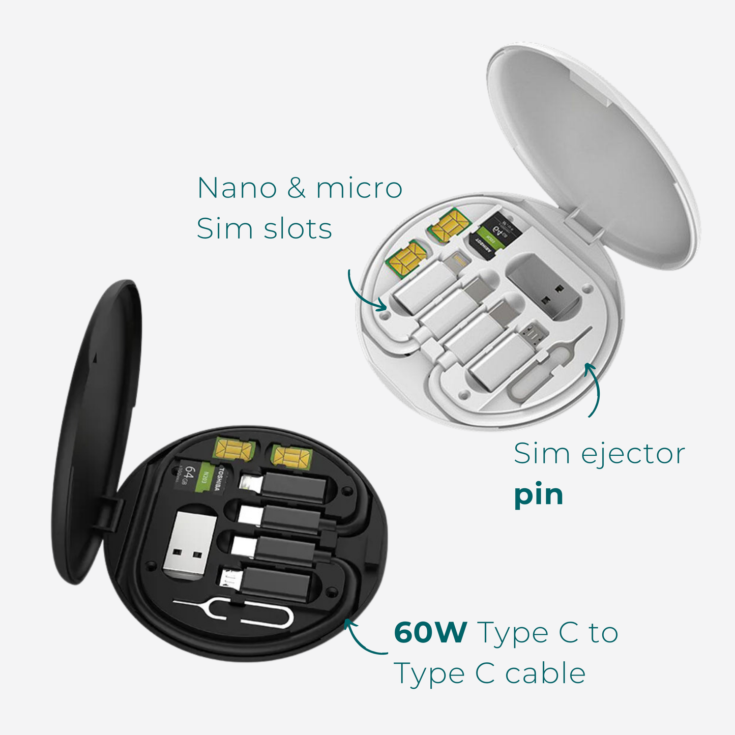 8-in-1 phone accessory kit