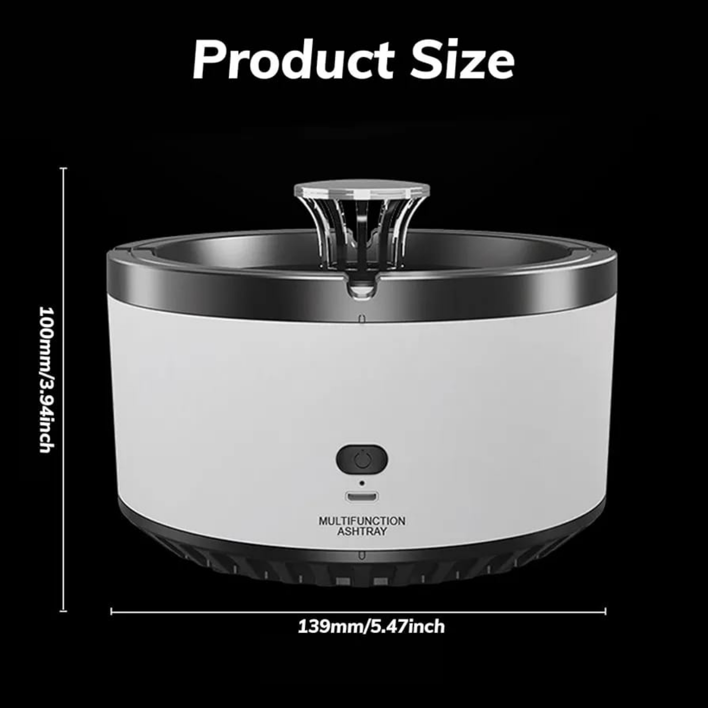 Rechargeable Smokeless Ashtray