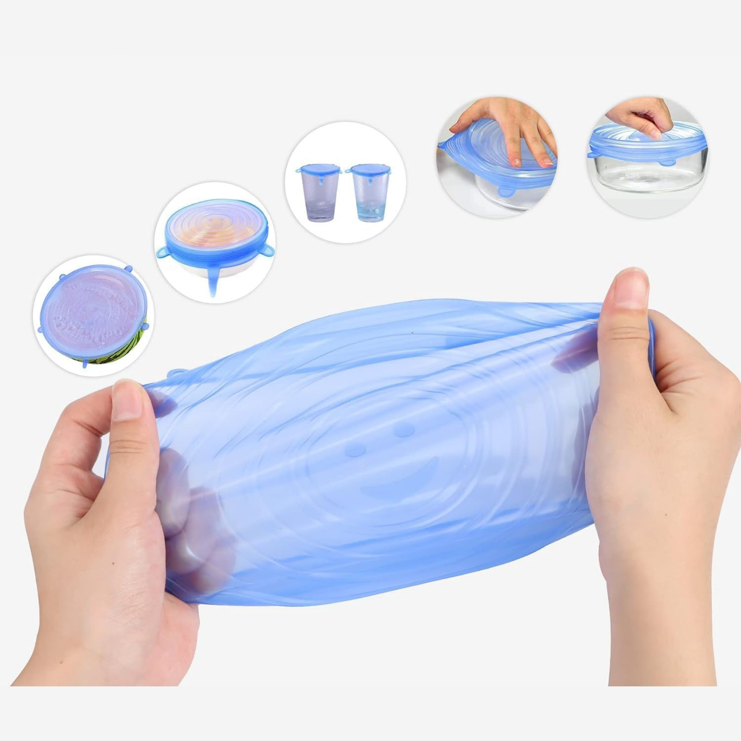 Silicone Stretch Lids (set of 6)
