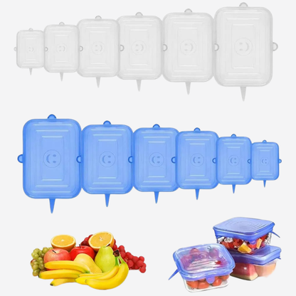 Silicone Stretch Lids (set of 6)