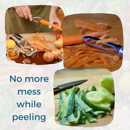 Mess-free peeler